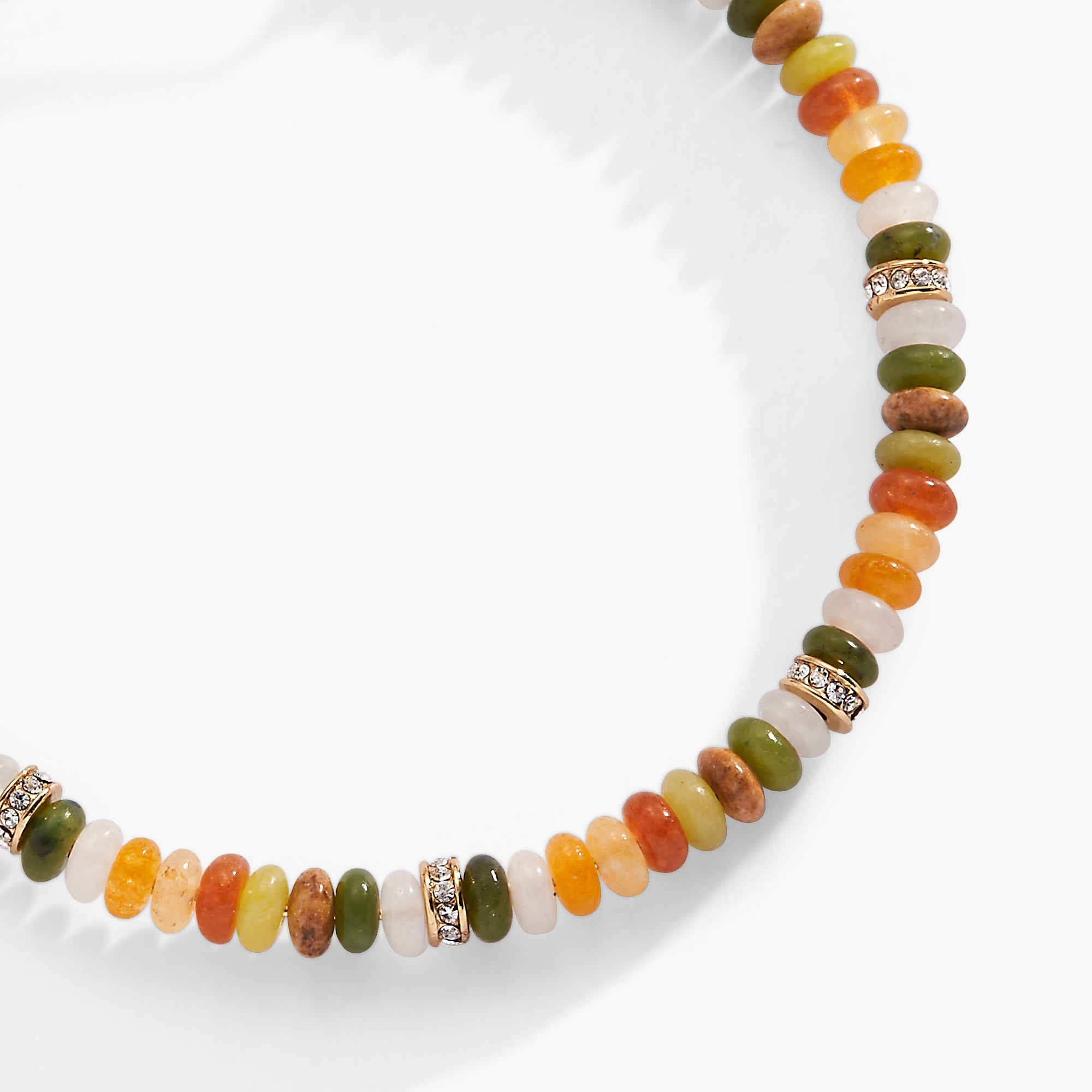 Multi-color Semi-precious Beaded Bangle