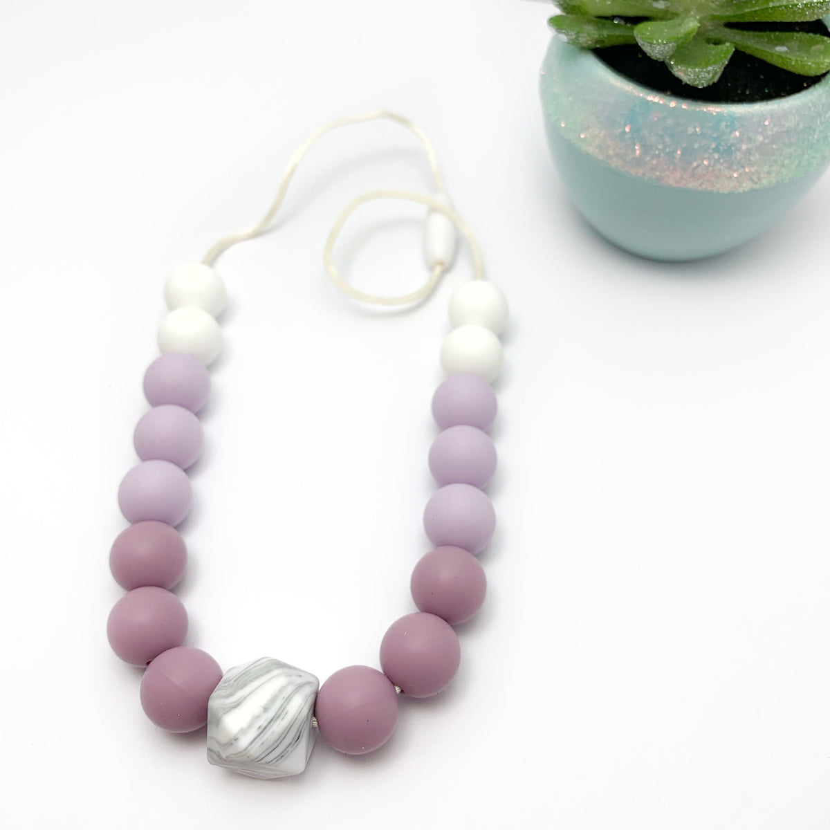 Safe Kids Sensory Chew Necklace | Mauve Oral Sensory Beads
