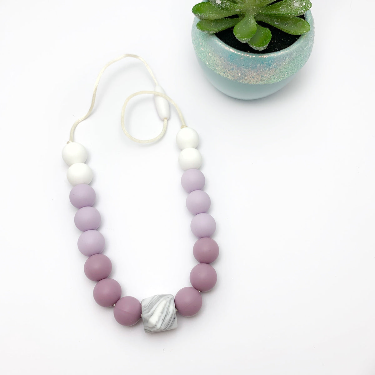 Safe Kids Sensory Chew Necklace | Mauve Oral Sensory Beads