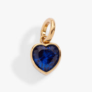 September 'protection' Heart Birthstone Charm