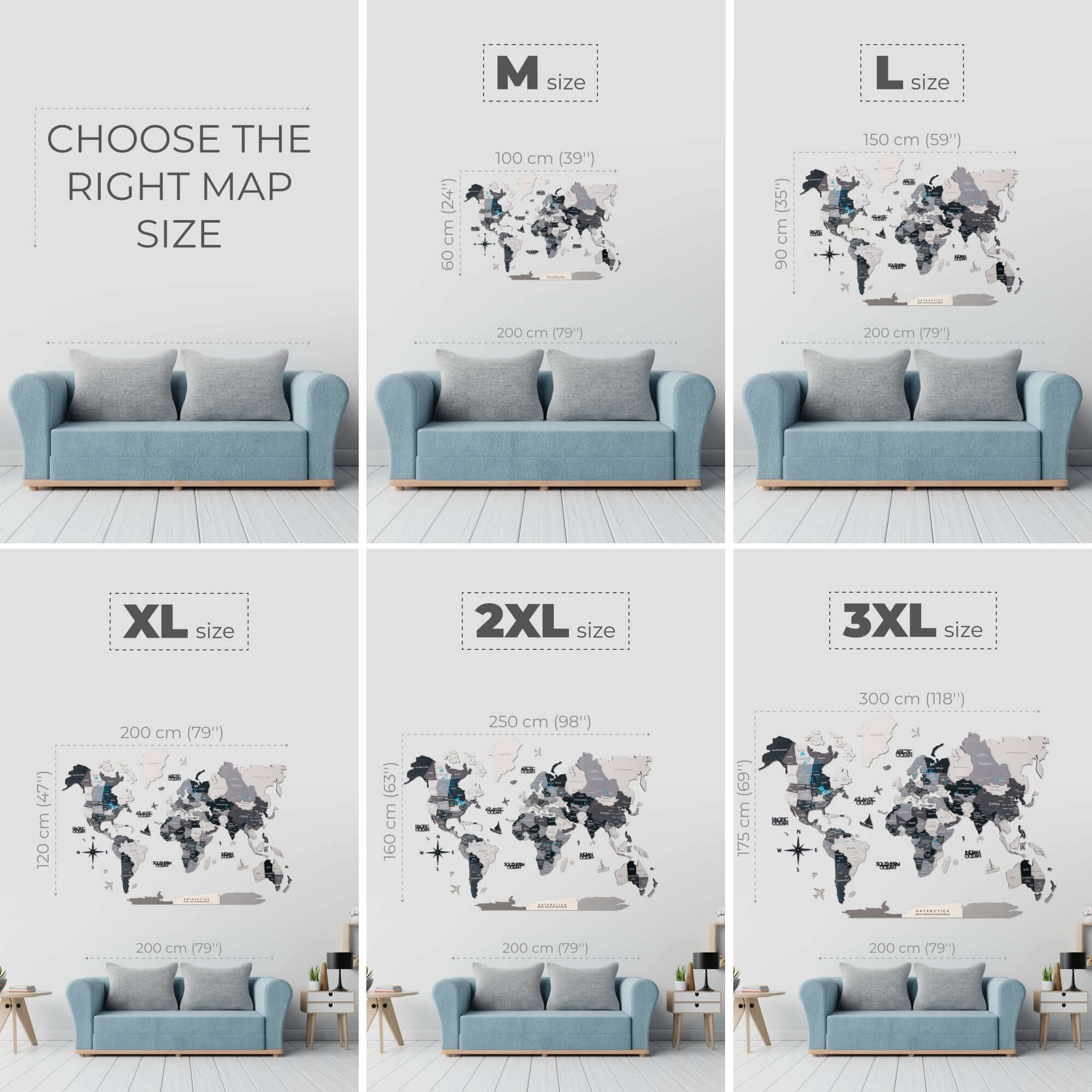 Bundle: Colored Map And Airplanes Pins