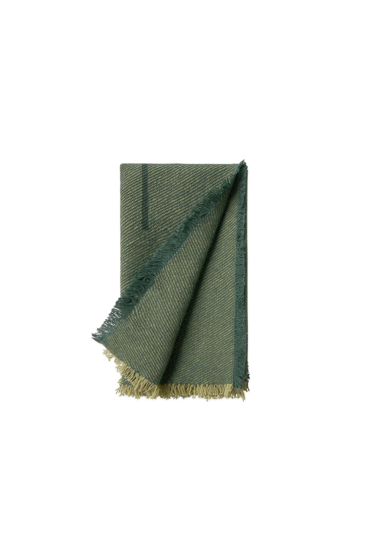 SET OF 4 NAPKINS VERTICAL DUCK GREEN