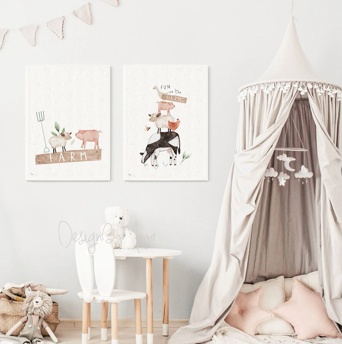 Cute Abc Print - Luster Paper Nursery Wall Art Prints
