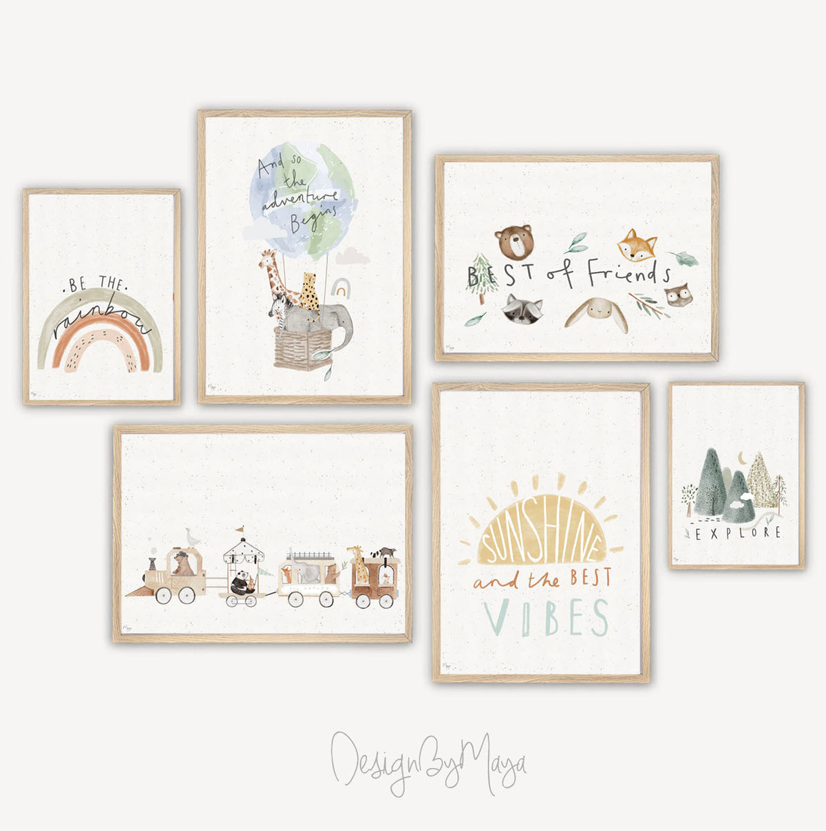 Cute Abc Print - Luster Paper Nursery Wall Art Prints