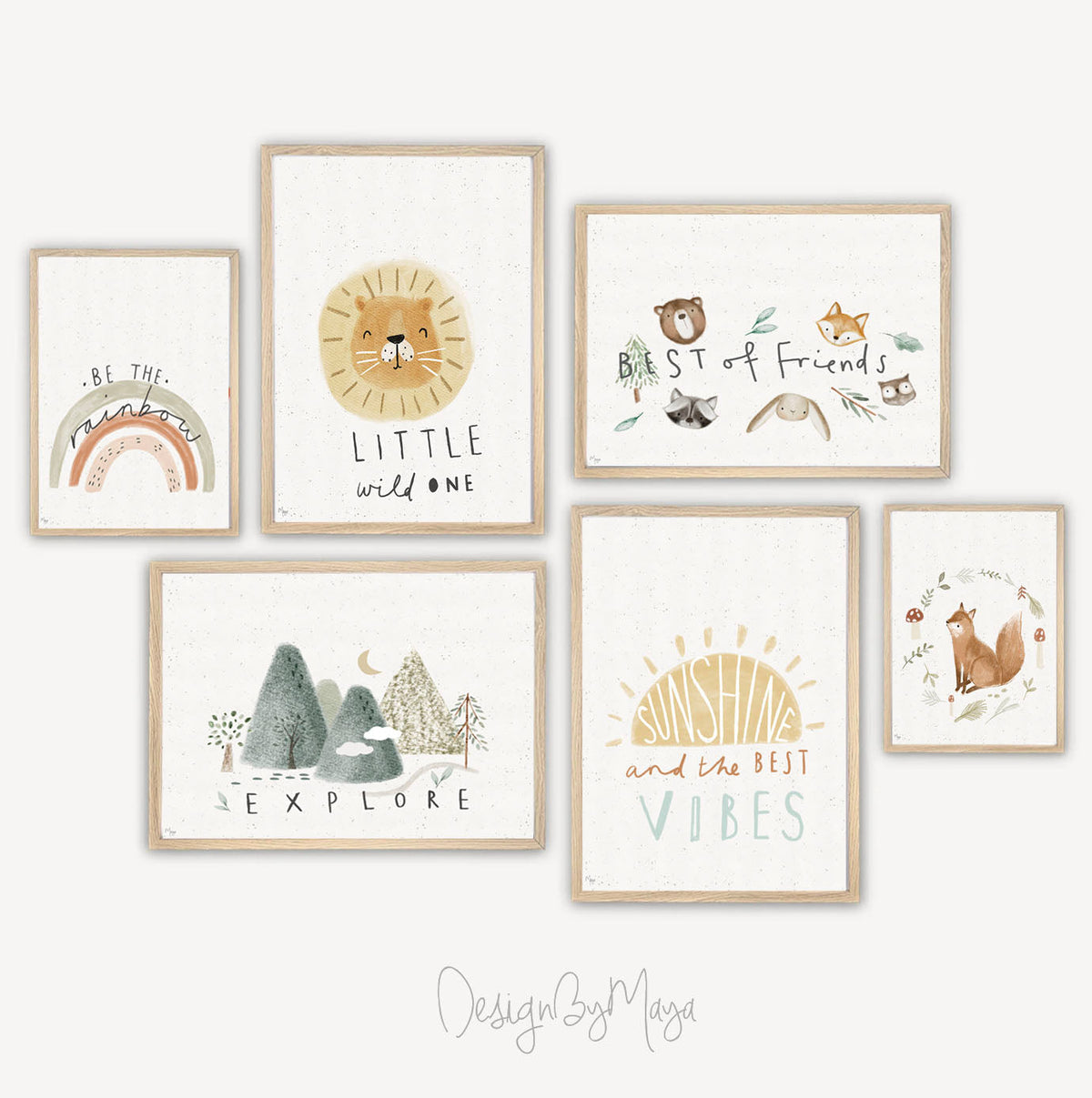 Cute Abc Print - Luster Paper Nursery Wall Art Prints