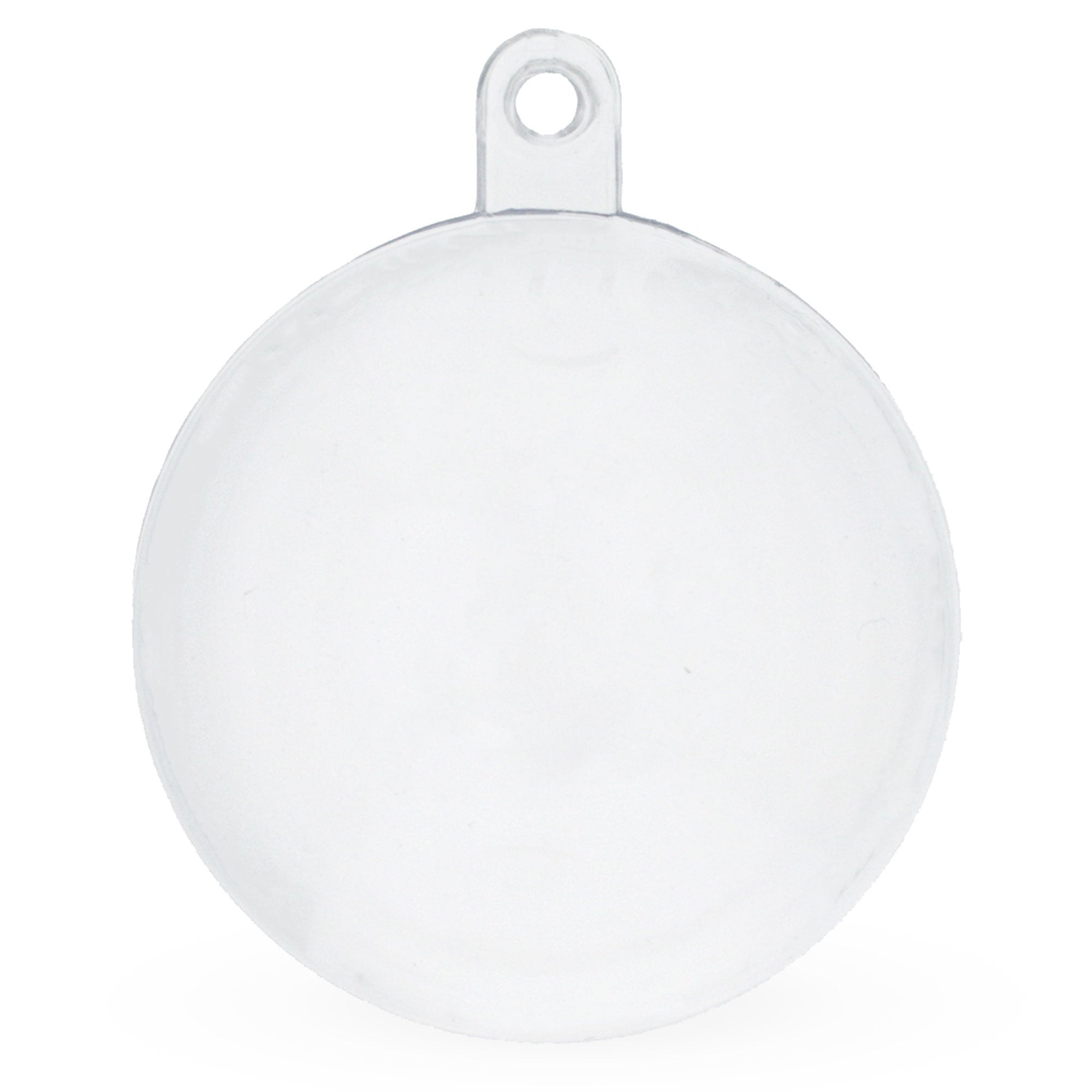 Set Of 6 Clear Plastic Ball Ornaments 1.92 Inches (49 Mm)