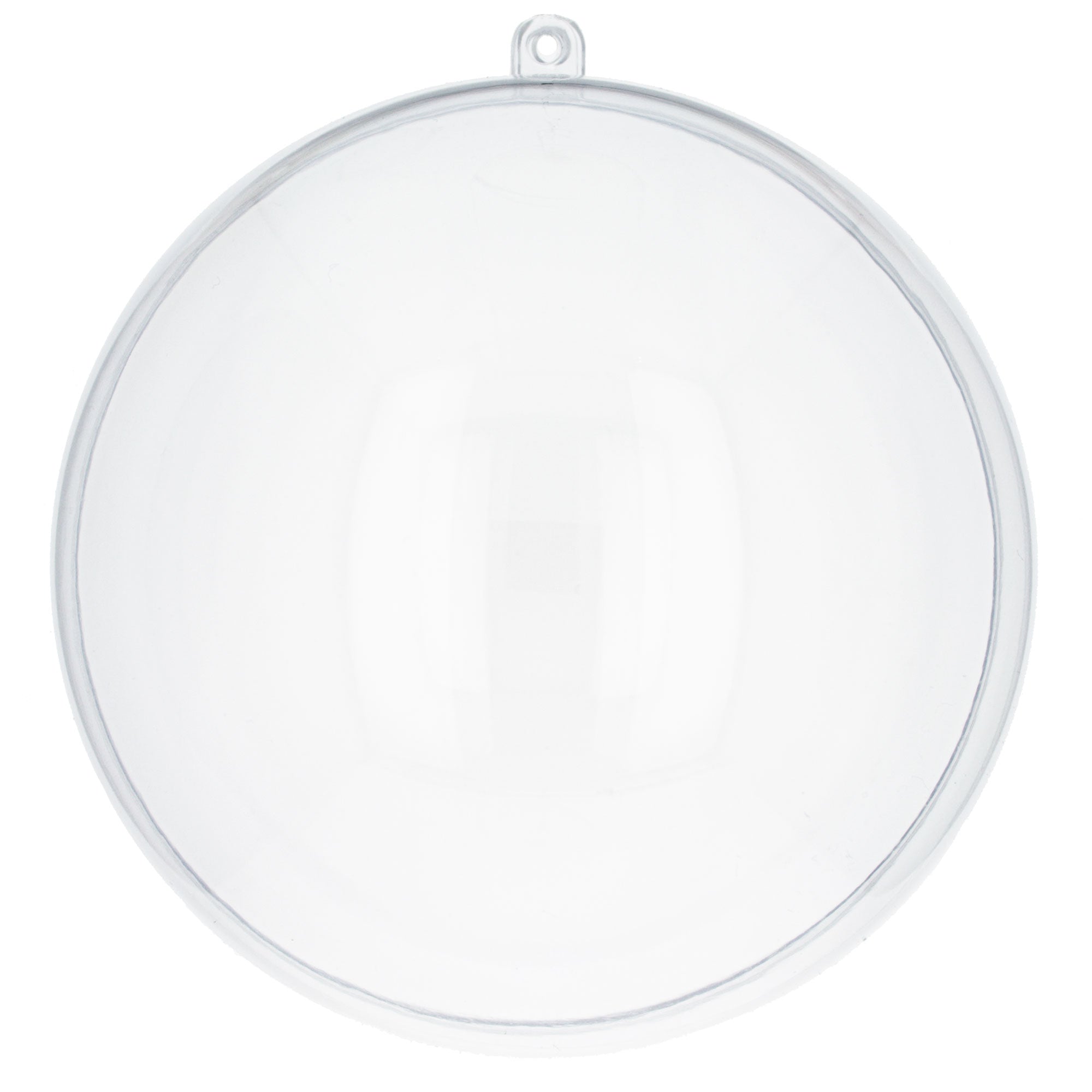 Set Of 3 Clear Plastic Ball Ornaments 2.7 Inches (69 Mm)