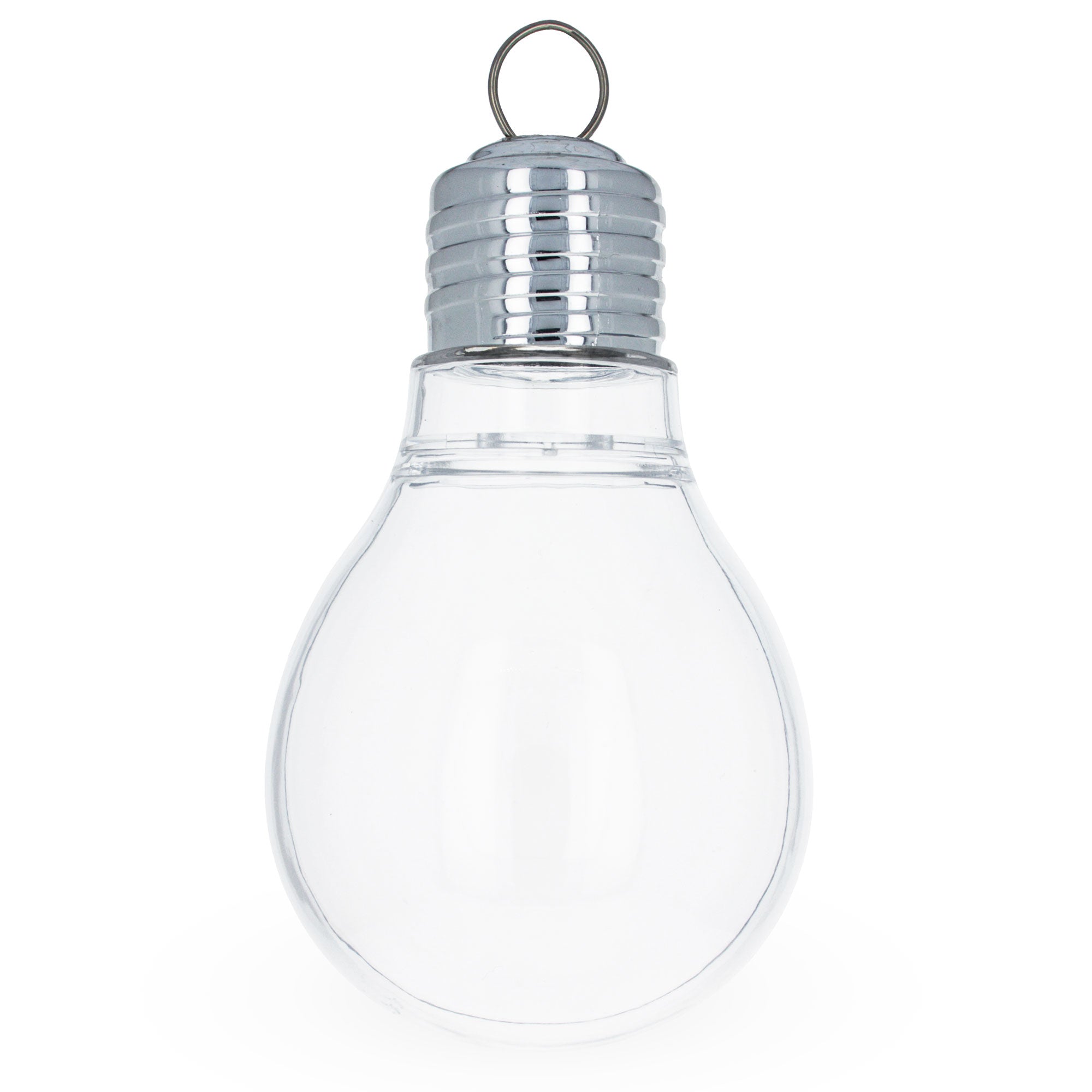 Clear Plastic Light Bulb Ornaments 5.25 Inches (133 Mm)