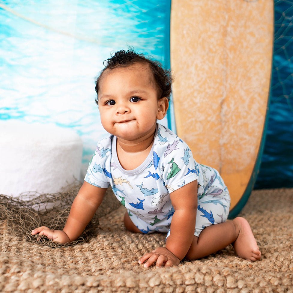 Shark Snuggles Shorts Pjs