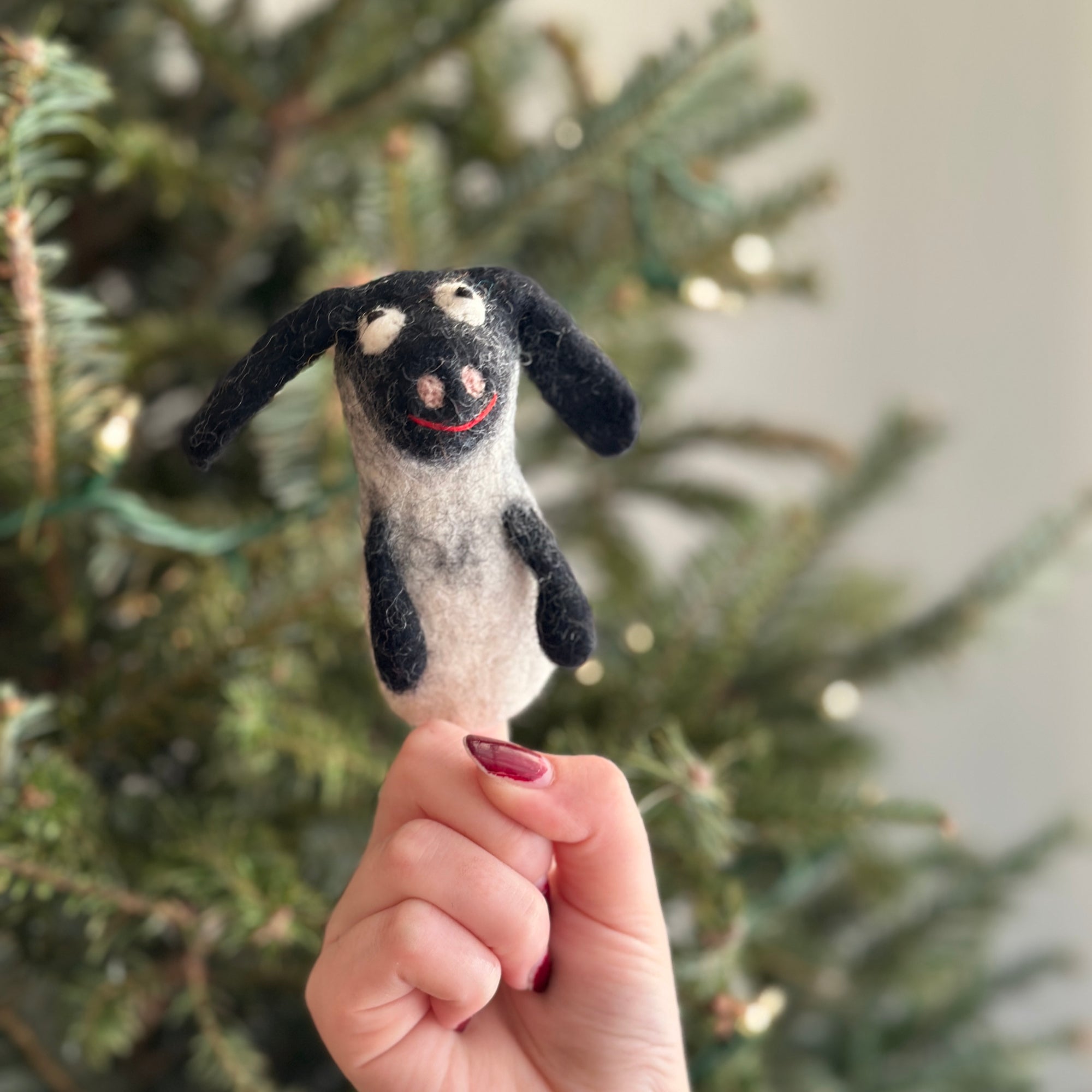 Shaun The Sheep Inspired Finger Puppet