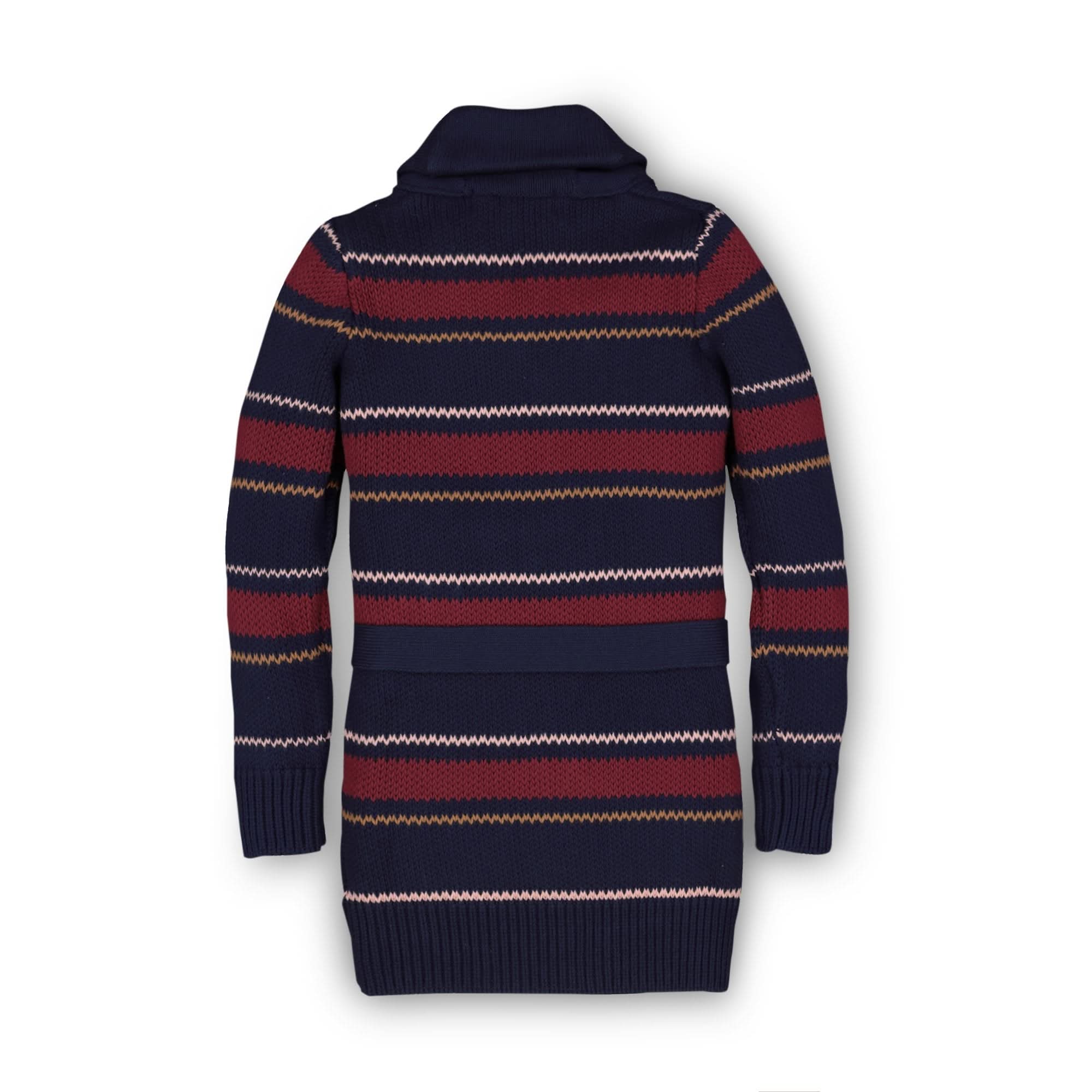 Shawl Collar Cardigan With Waist Tie