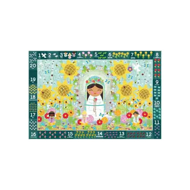 Mary Garden Counting Search & Find Giant Floor Puzzle 24" X 36"