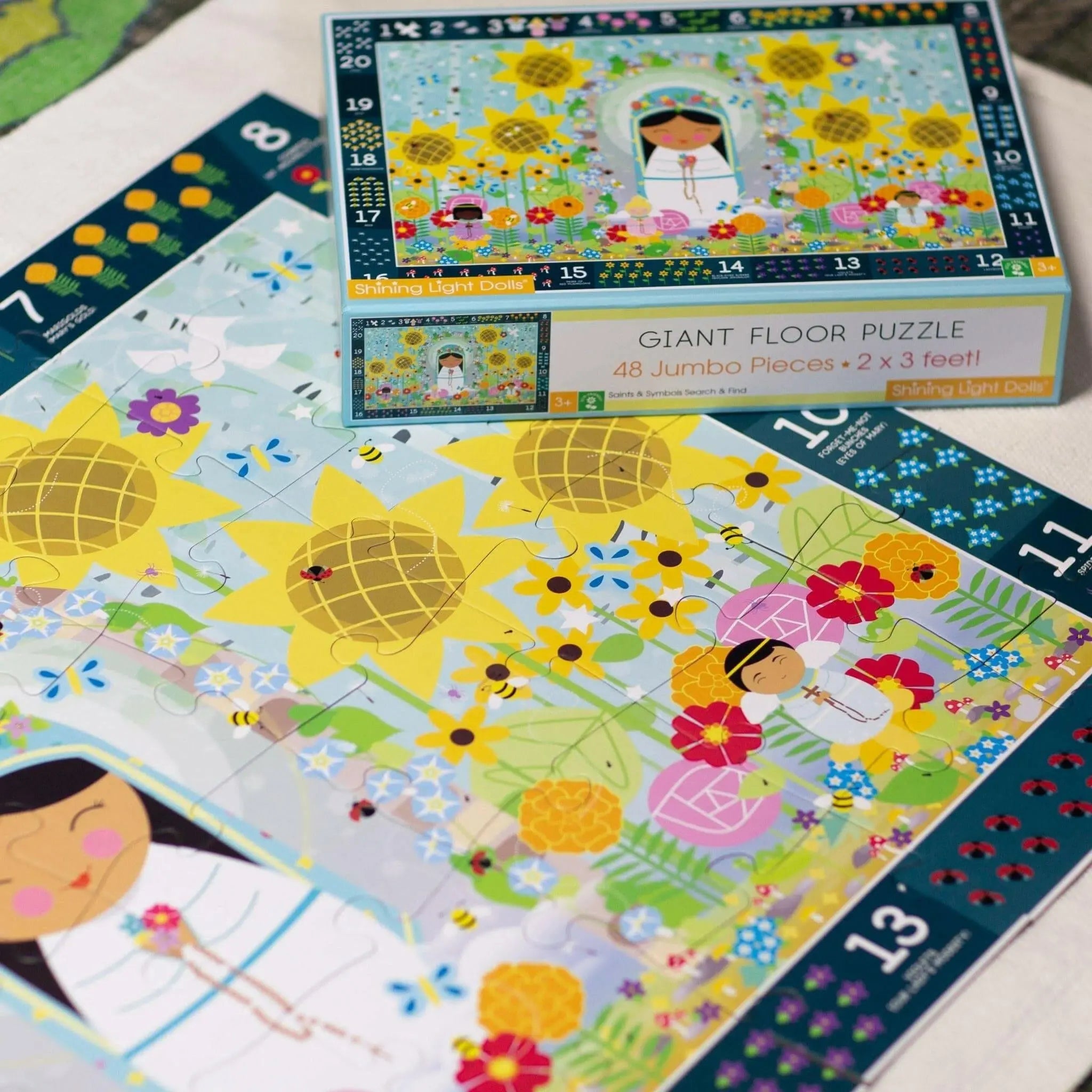 Mary Garden Counting Search & Find Giant Floor Puzzle 24" X 36"