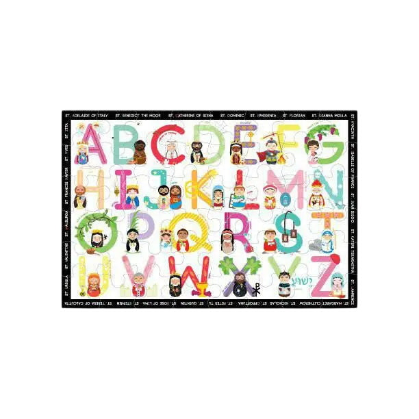 Saints & Symbols Alphabet Giant Floor Puzzle 24" X 36"