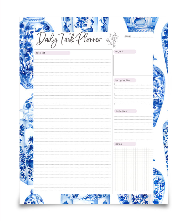 Ginger Jar Daily Planner | Planner By Josil Paperie