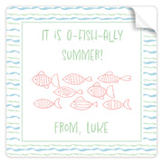 O-fish-ally Summer Stickers