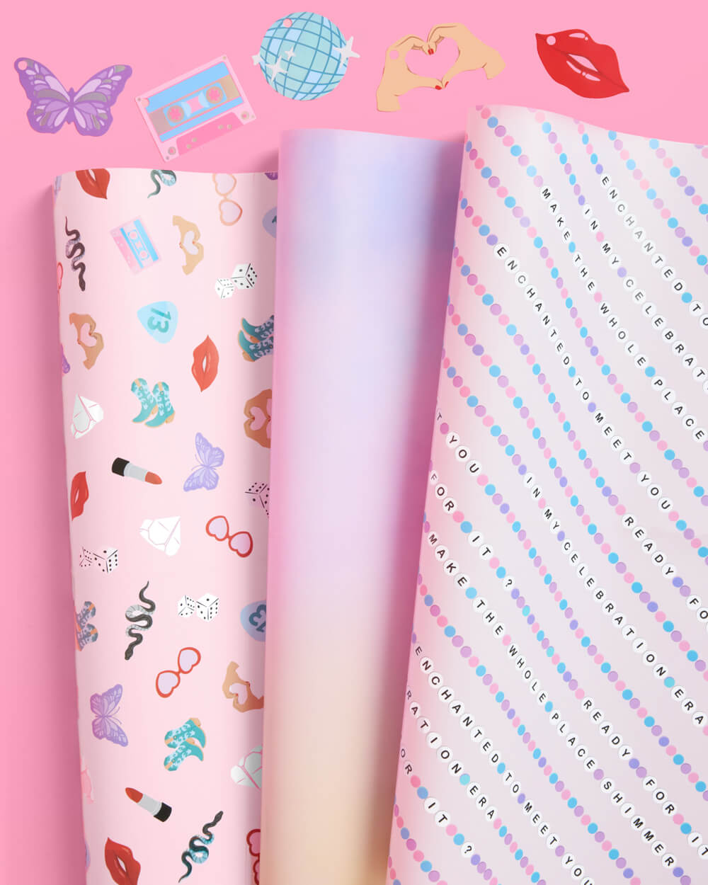 Gifting Era Wrapping Paper Set - 12 Sheets + 16 Tags