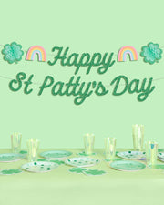 Happy St. Patty's Day Banner - 3d Glitter Banner