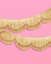 Stay Golden Fringe - Scalloped Banner