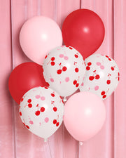 Cherry Balloon Pack - 24 Latex Balloons