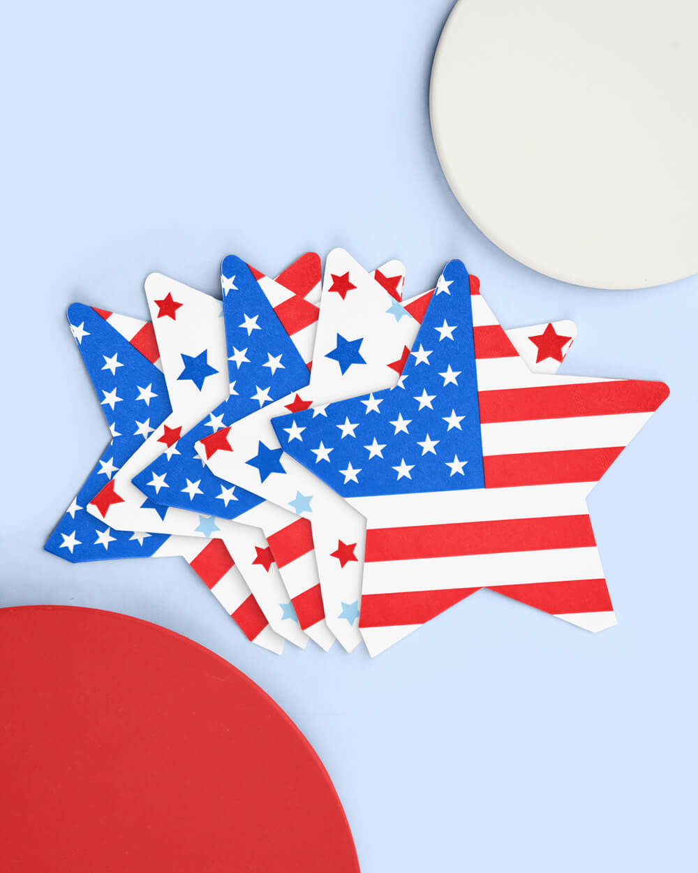 Stars & Stripes Napkins - 50 Printed Napkins