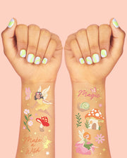 Woodland Fairy Tats - 84 Foil Temporary Tattoos