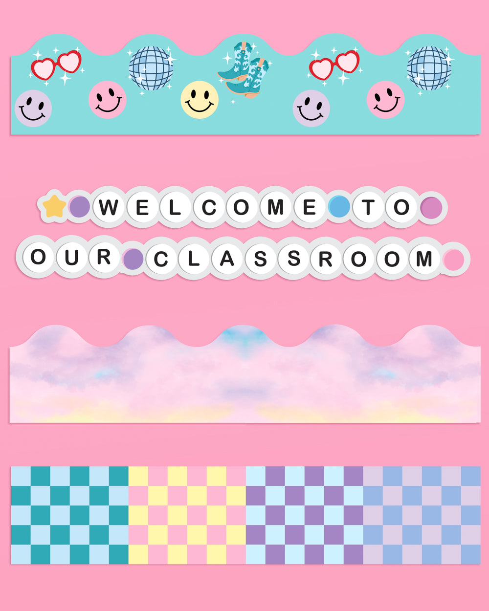 Classroom Era Border Set - 88 Bulletin Board Trims