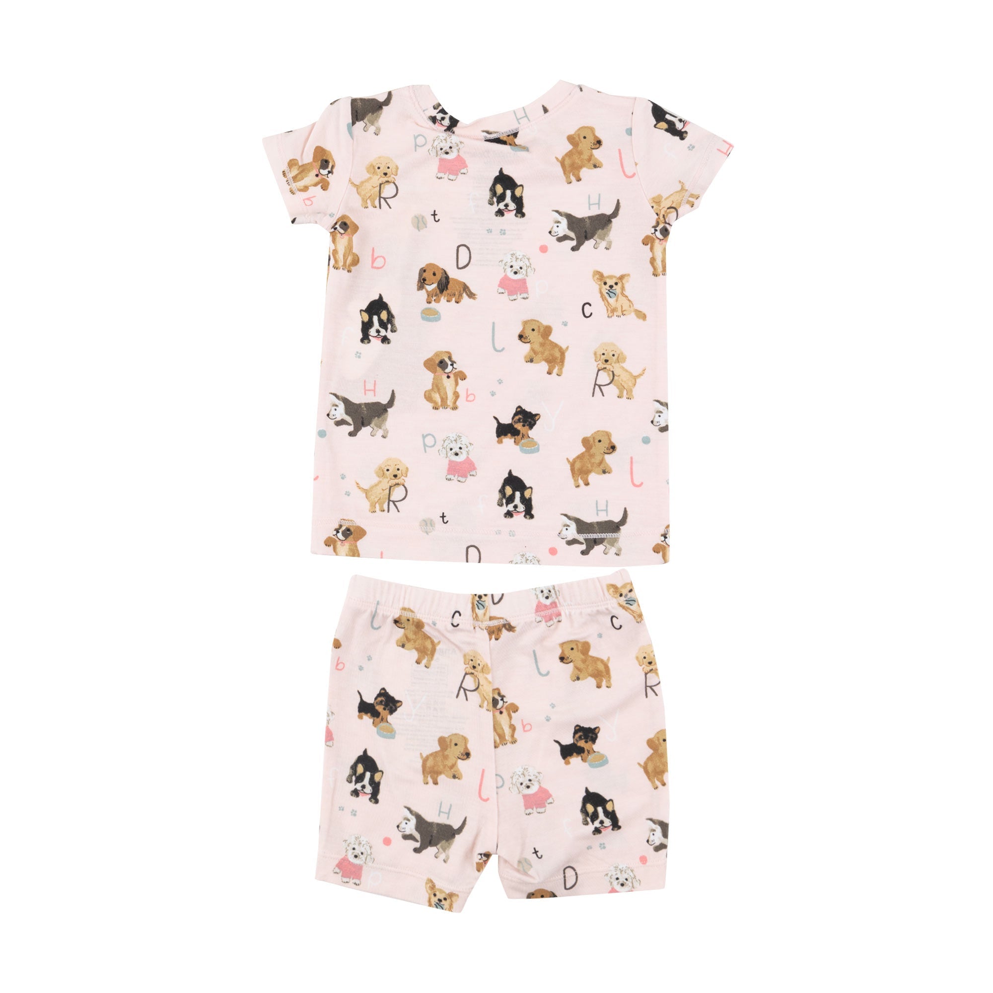 Short Lounge Wear Set - Puppy Alphabet