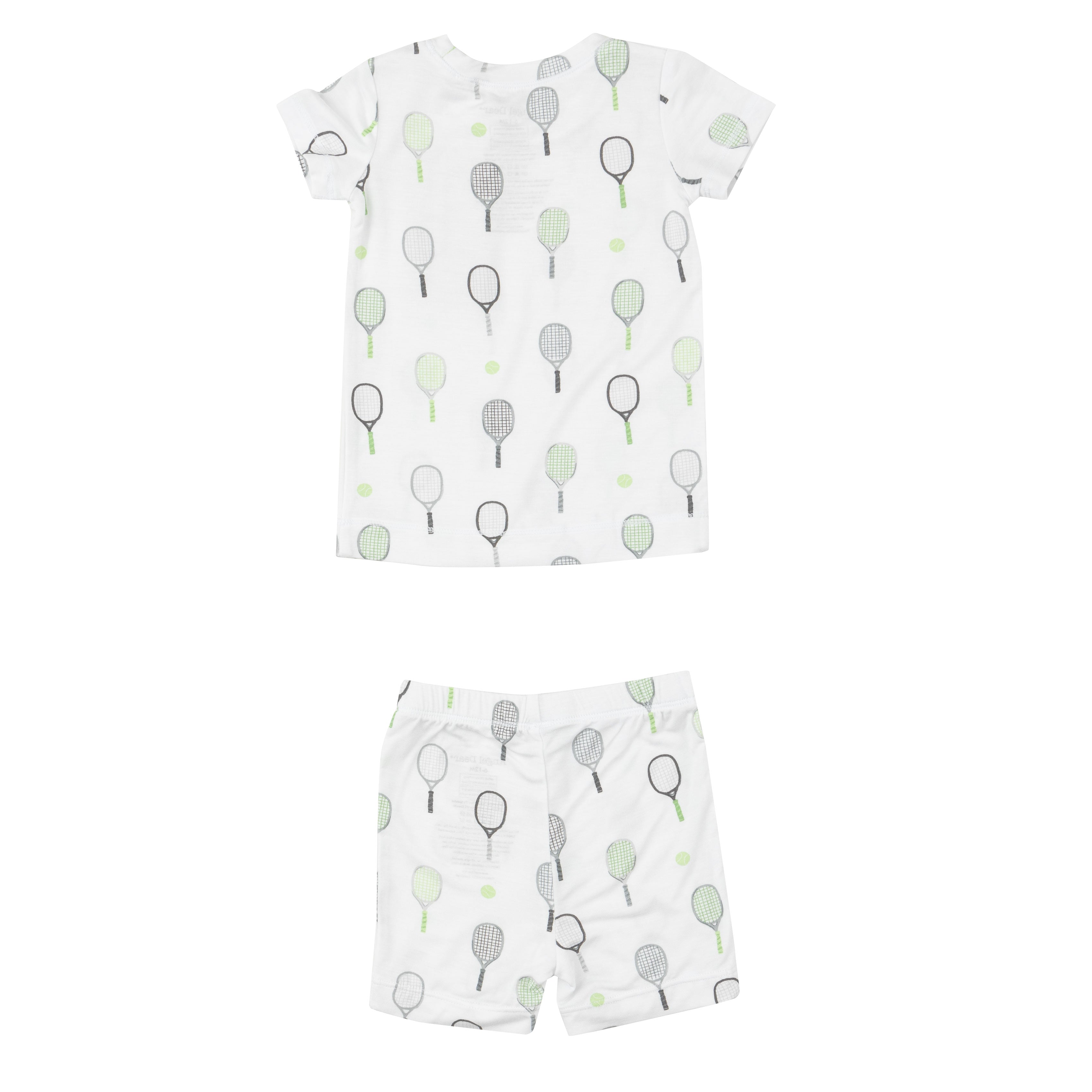 Short Lounge Wear Set - Tennis Green