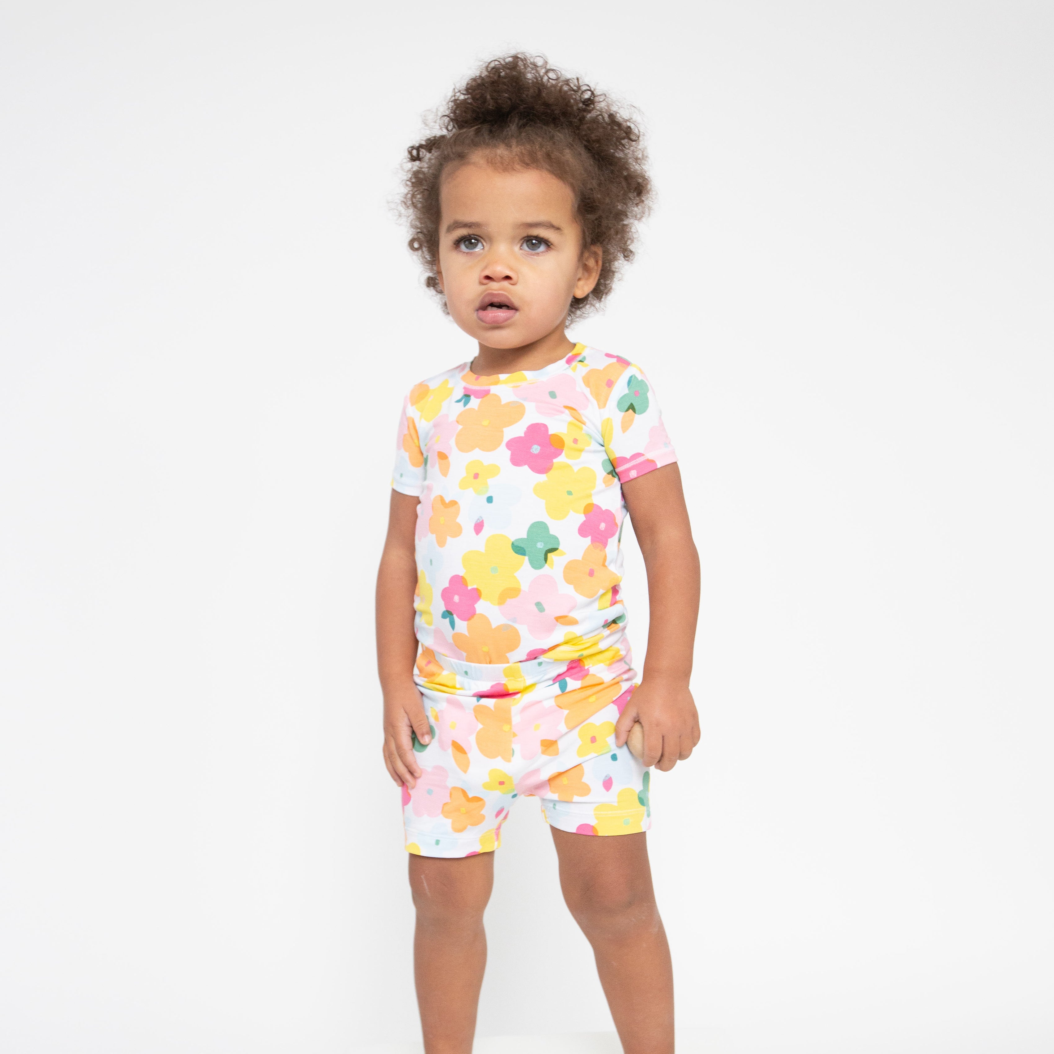 Short Loungewear Set - Paper Floral