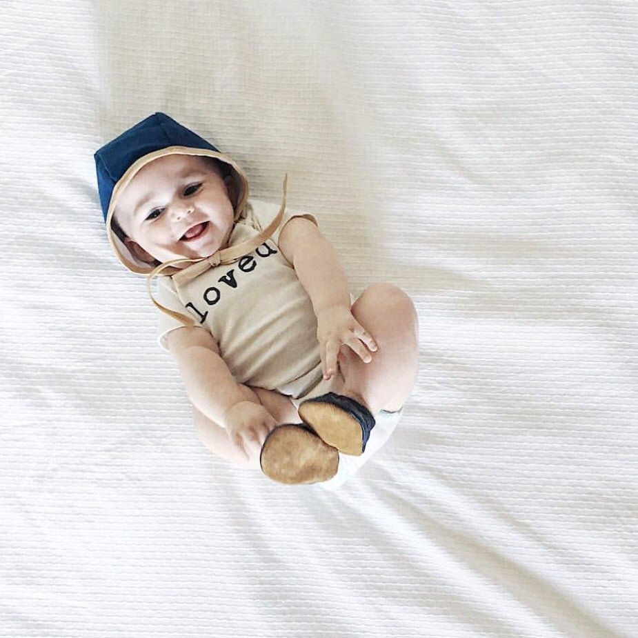 Loved. Organic Cotton Baby Bodysuit Short Sleeve