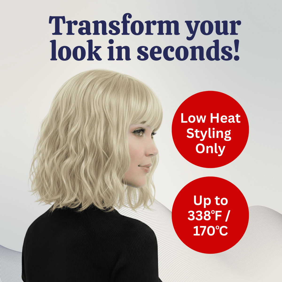 Short Wavy Bob Wig