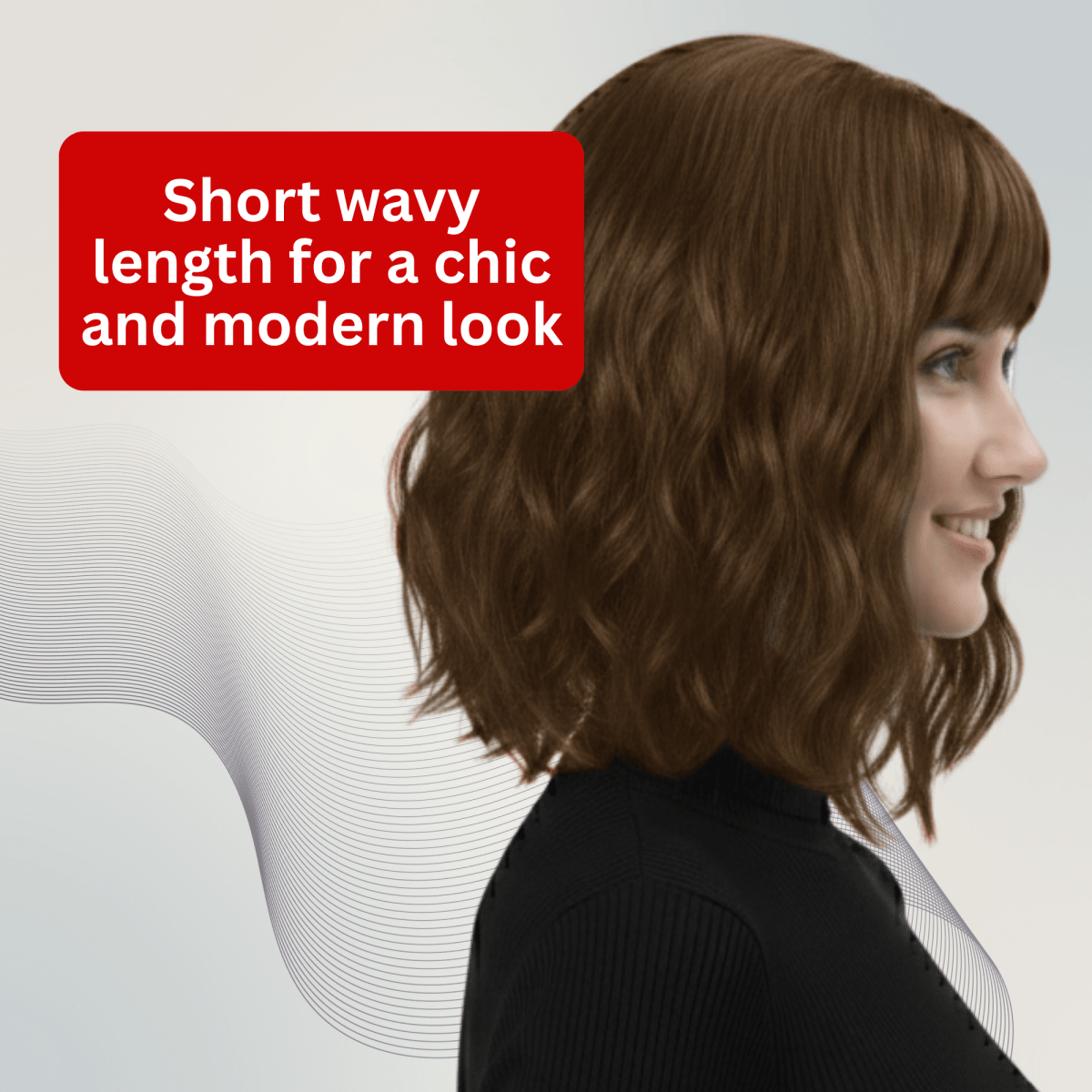 Short Wavy Bob Wig
