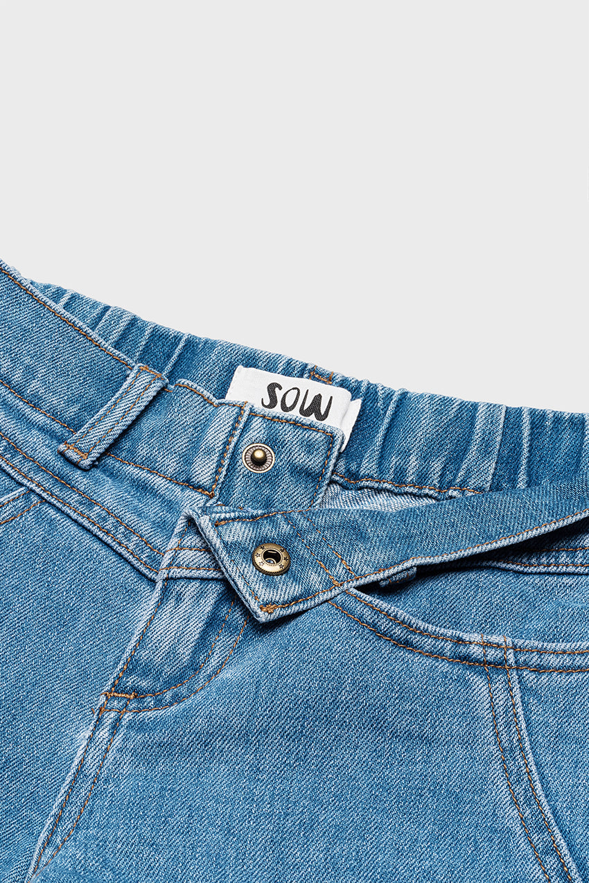 Cotton Denim Short