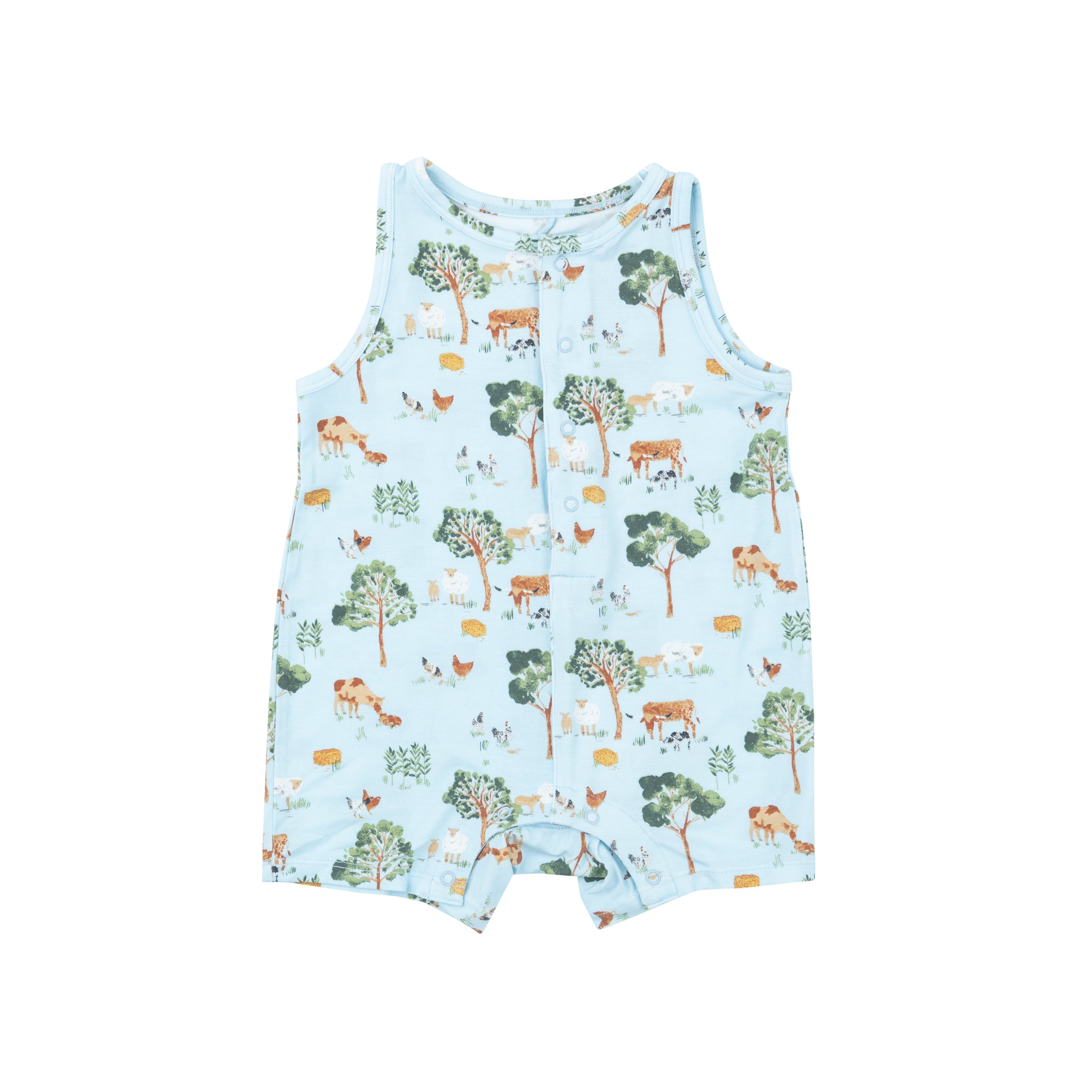 Shortie Romper - Farm Friends