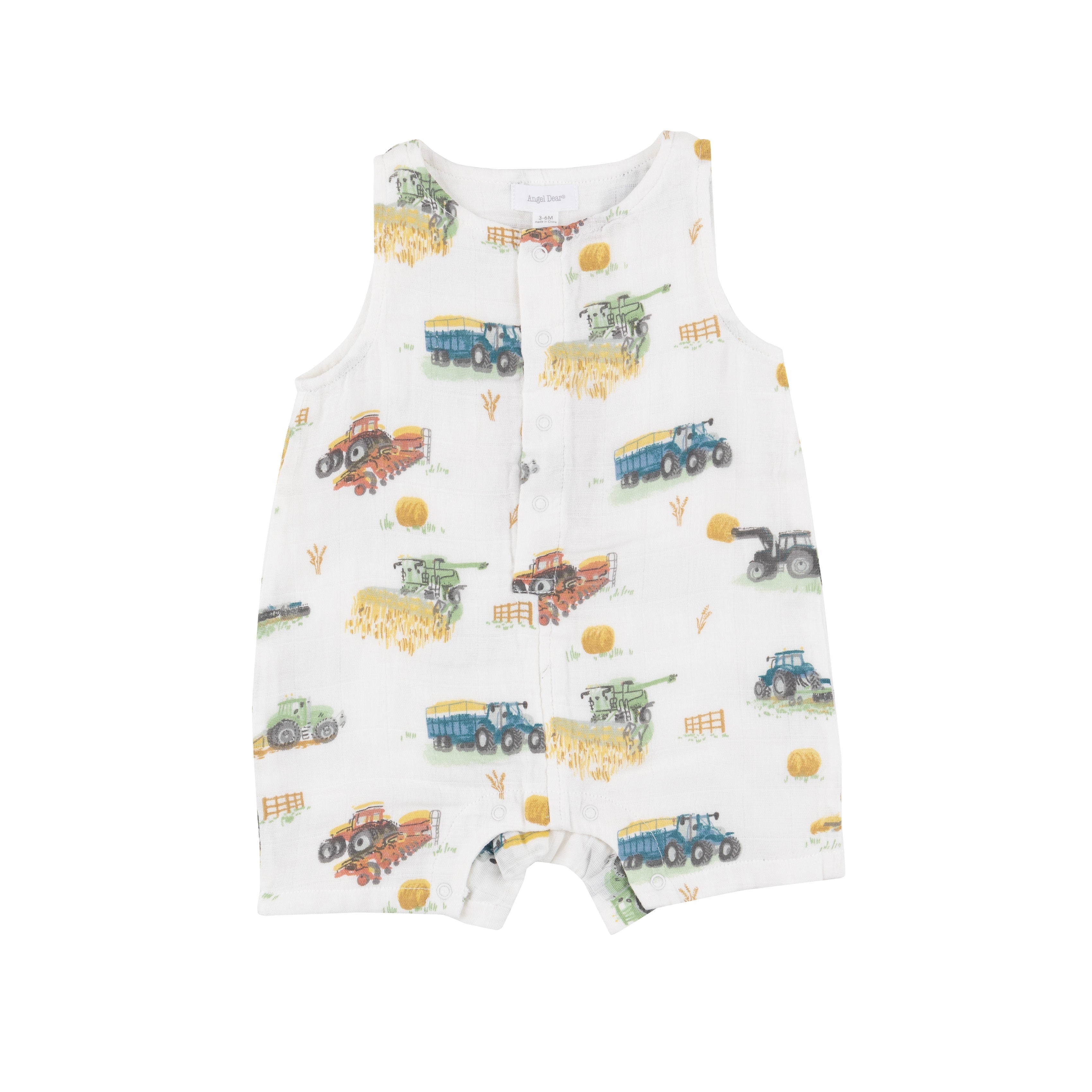 Shortie Romper - Farm Machines