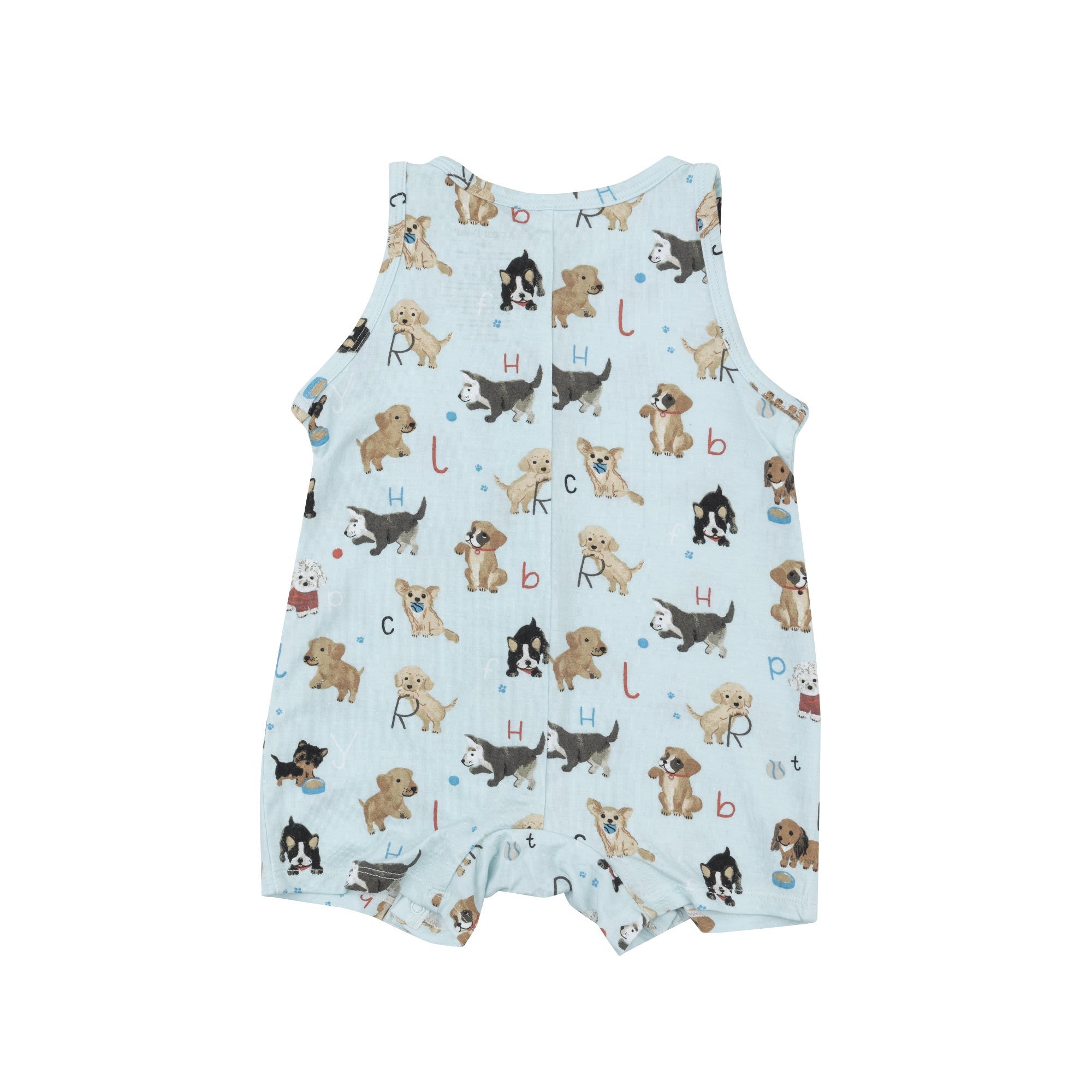 Shortie Romper - Puppy Alphabet