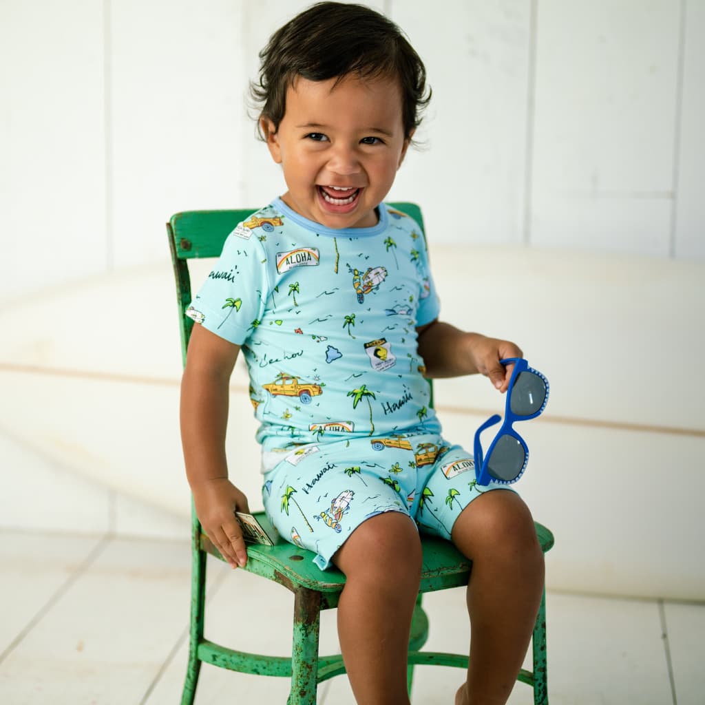 We Go Holoholo Short Bamboo Pajamas