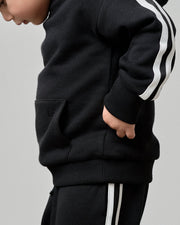 Side Trim Hoodie - Black