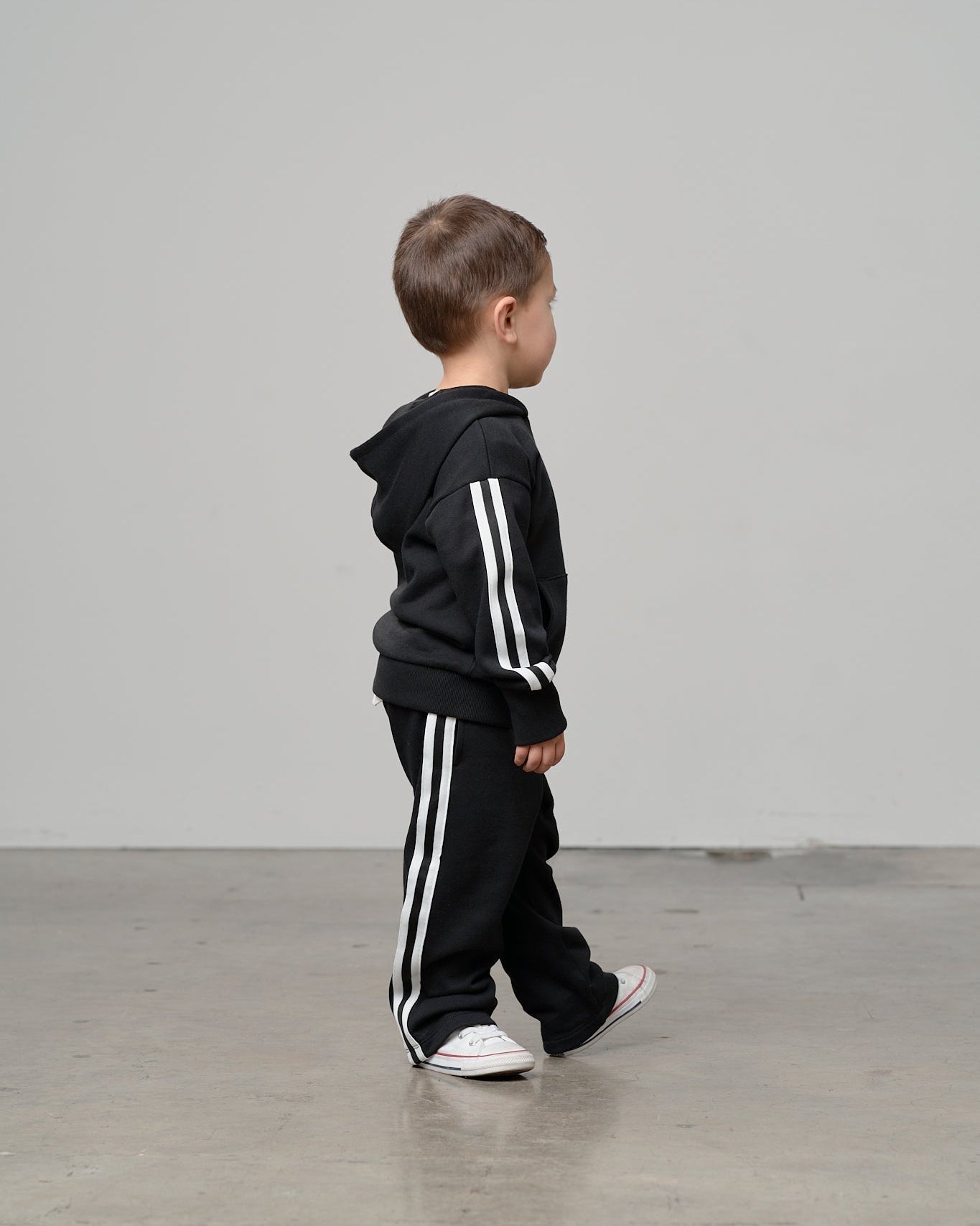 Side Trim Hoodie - Black