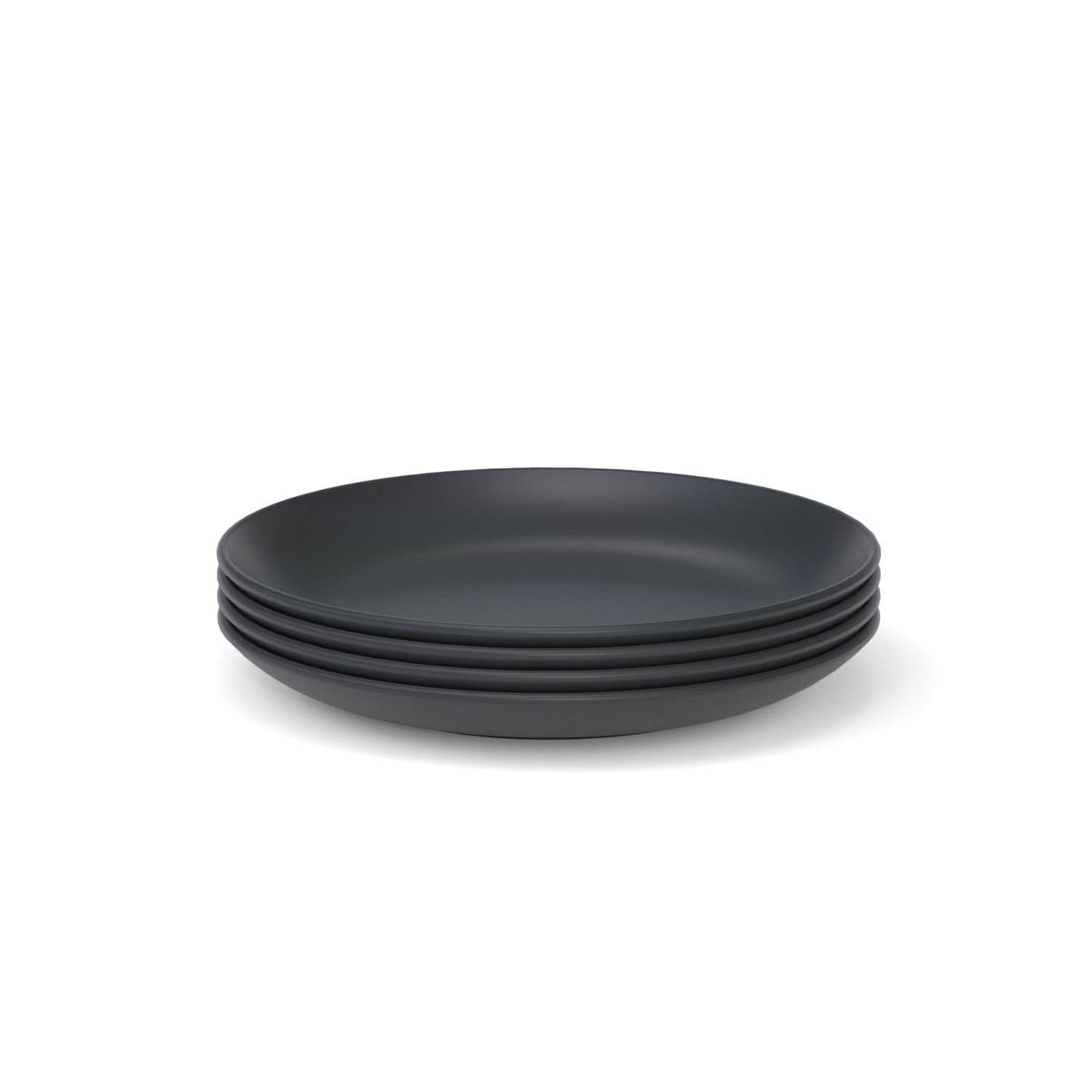 8 " Round Side Plate Set Of 4 - Black