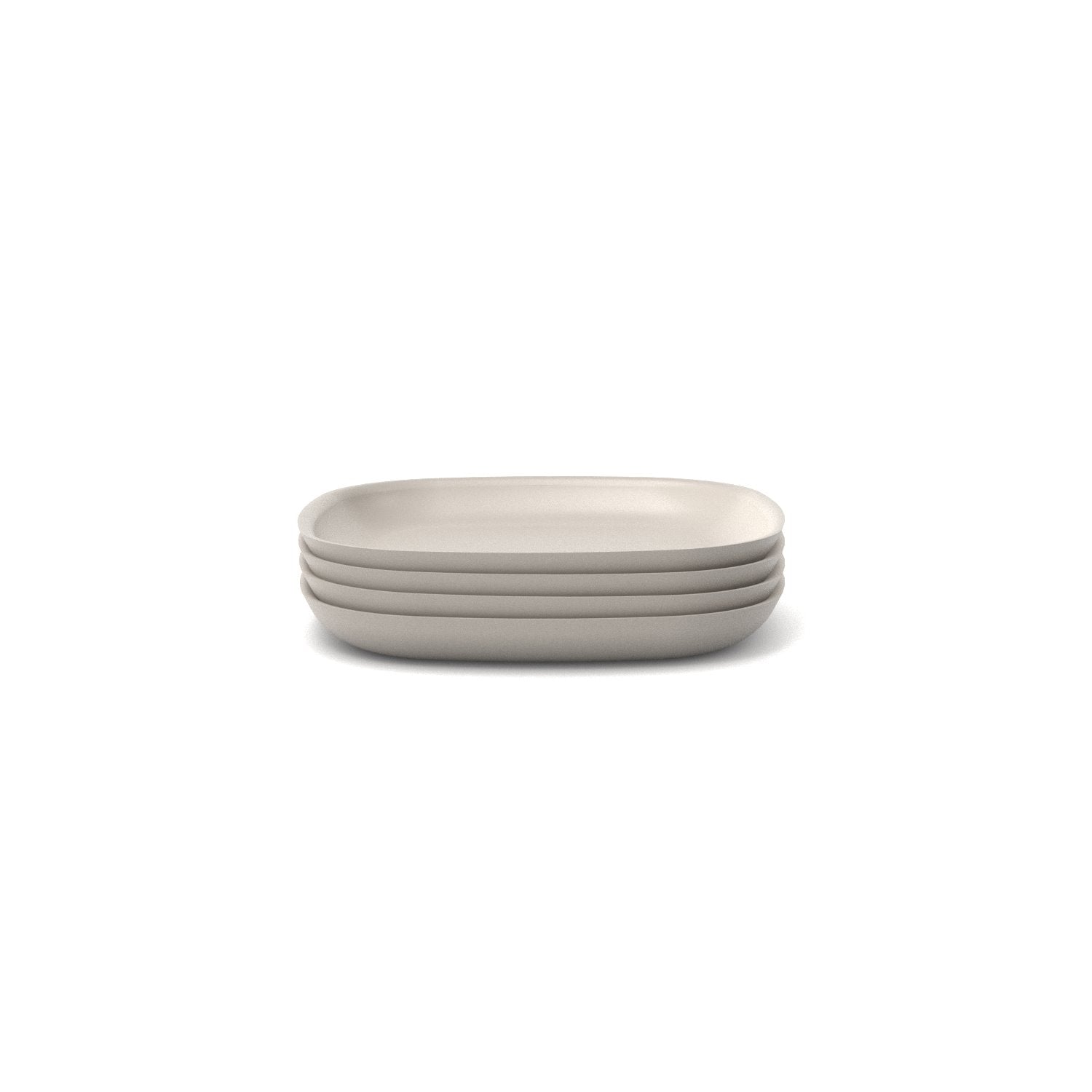 Bamboo Side Plate - 4 Piece Set - Stone