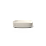 Bamboo Side Plate - 4 Piece Set - Off White