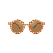 Original Round Sustainable Sunglasses | Bio-based  Bendable Polarized | Sienna Gingham