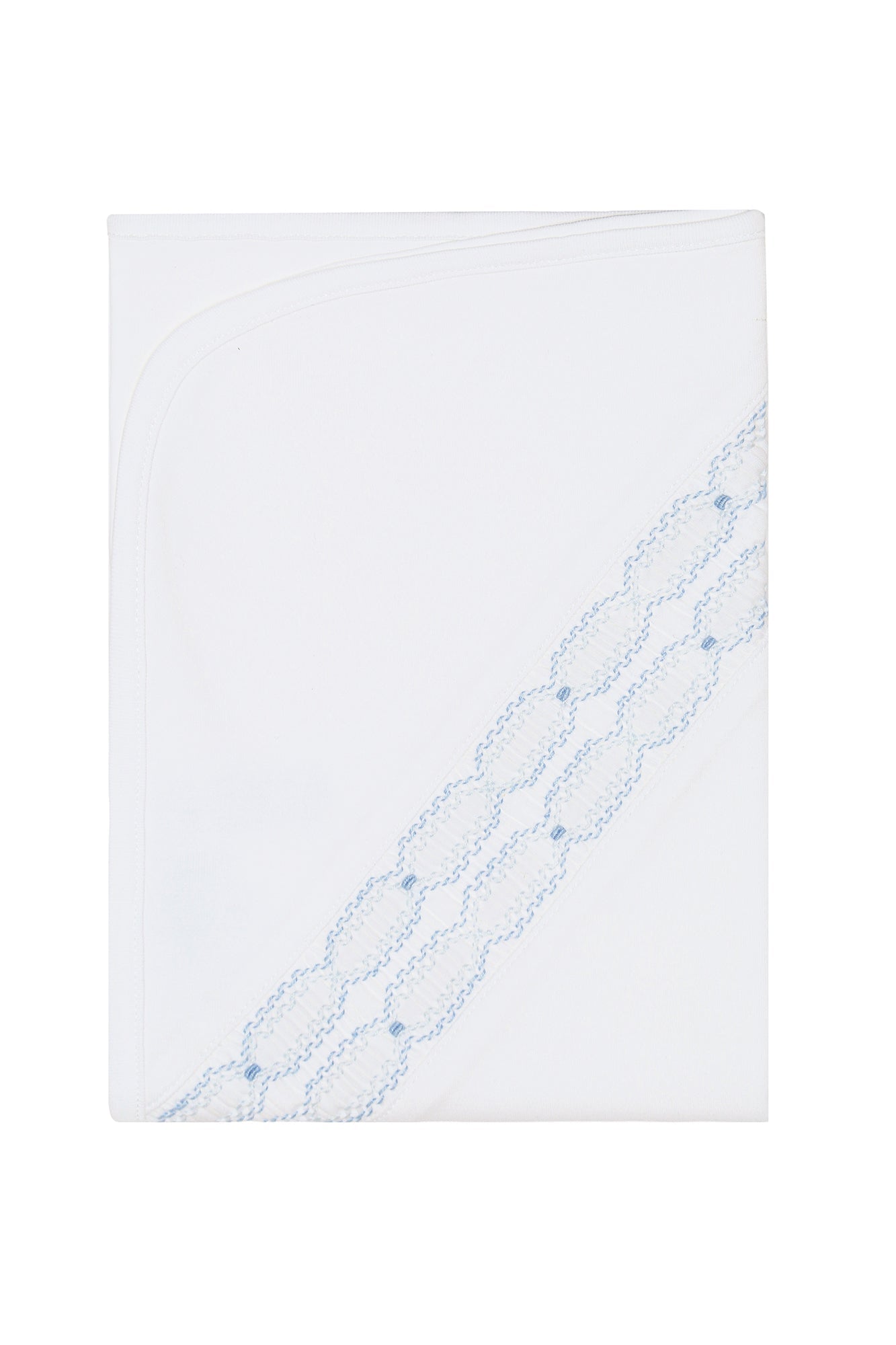 Signature Smocked Boys Receiving Blanket