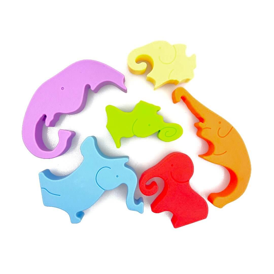 Silicone Stacking Elephant Puzzle