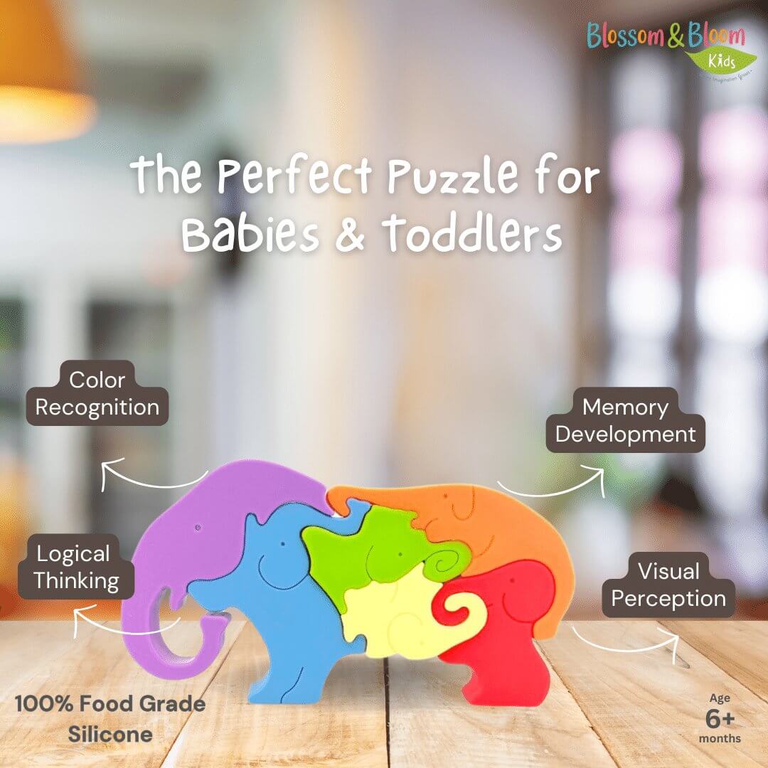 Silicone Stacking Elephant Puzzle