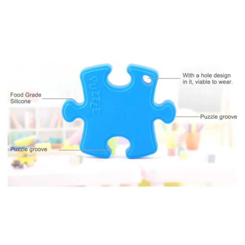 Puzzle Piece Silicone Teether