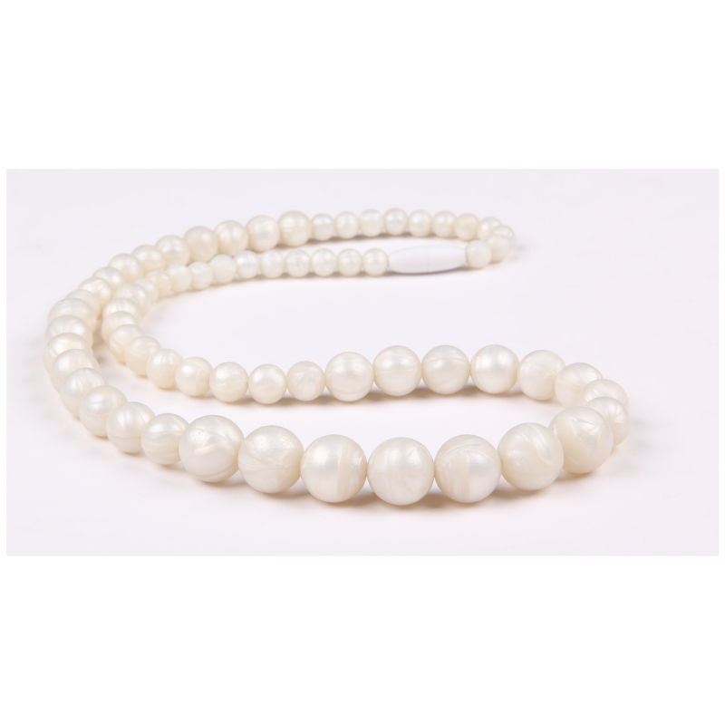 Silicone Round Bead Teething Necklace