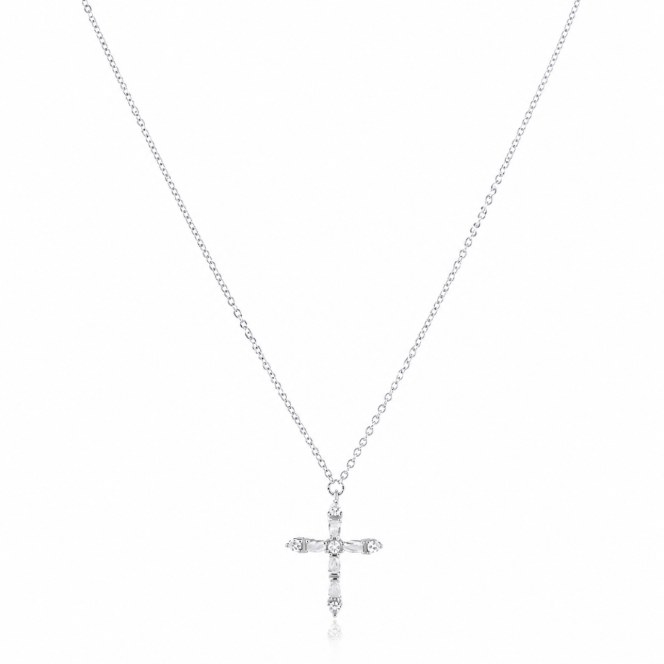 Gabriella Cz Cross Necklace